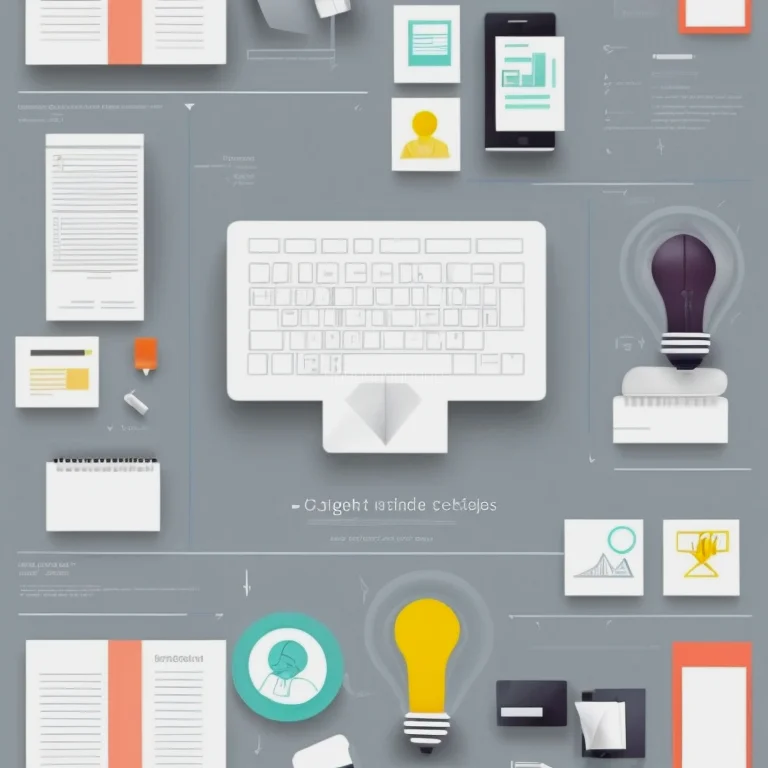 Illustration eines übersichtlichen Leitfadens auf einem Bildschirm